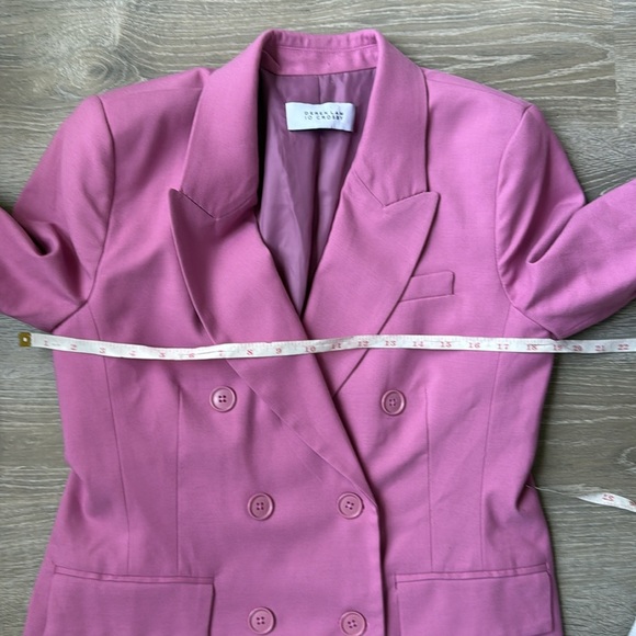 Derek Lam 10 Crosby Sandra Double Breasted Blazer in Mauve  Small - Picture 11 of 13